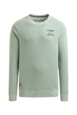 Sweatshirt aus Slub Interlock faded mint