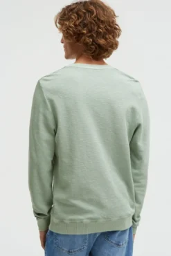 Sweatshirt aus Slub Interlock faded mint
