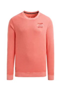 Sweatshirt aus Slub Interlock wild salmon