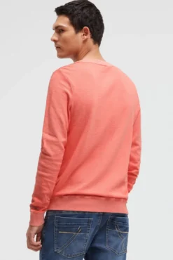 Sweatshirt aus Slub Interlock wild salmon