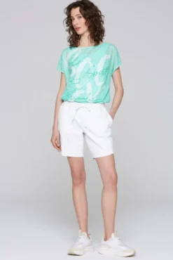 Sweatshorts mit Elastikbund opticwhite