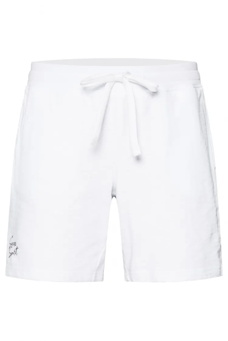 Sweatshorts mit Elastikbund opticwhite