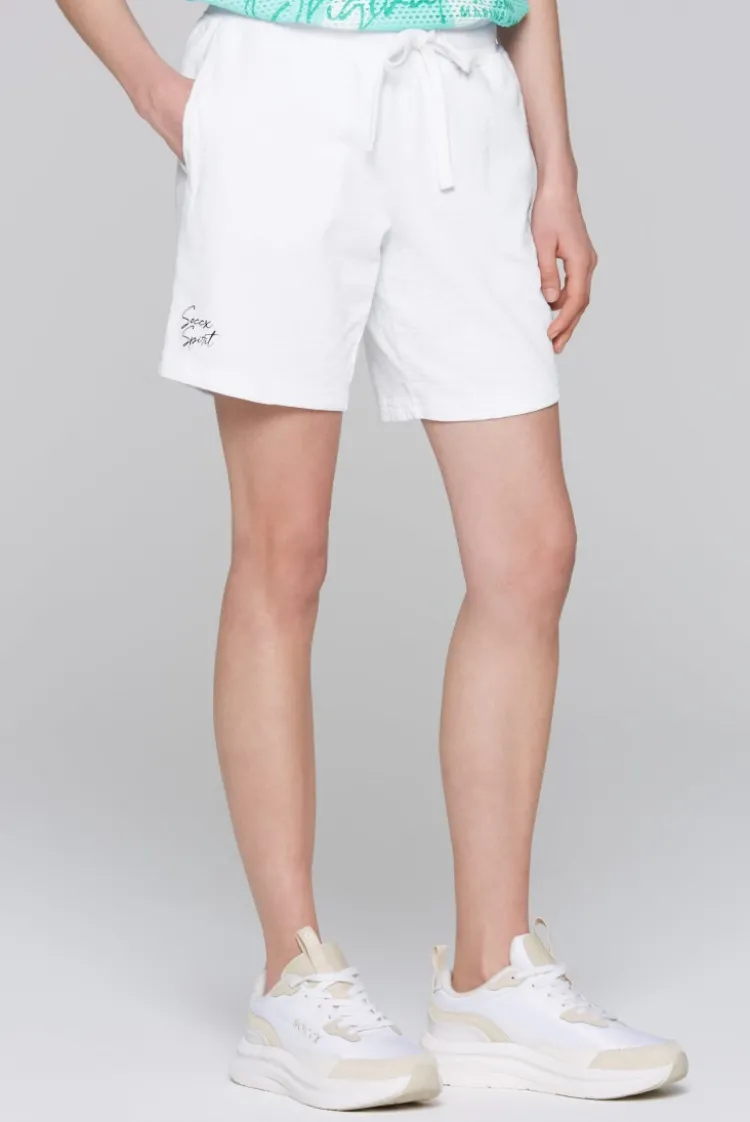 Sweatshorts mit Elastikbund opticwhite