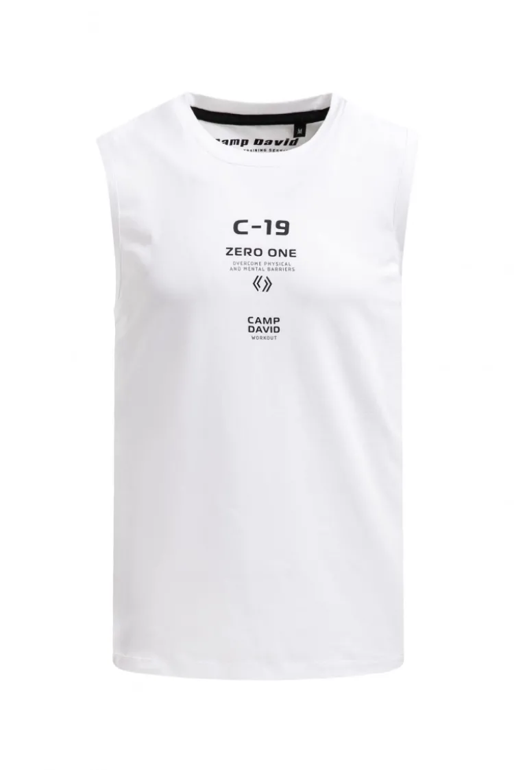 Tanktop mit Label Prints opticwhite