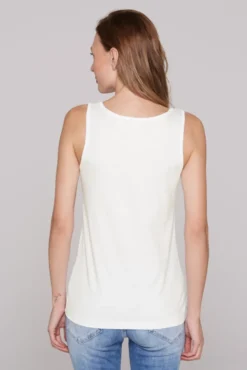 Top mit Label Print opticwhite
