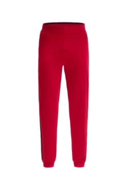 Trainingshose aus Interlock mit Seitentapes bright red