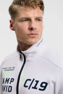 Trainingsjacke aus Interlock mit Logo Artworks white