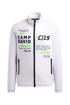 Trainingsjacke aus Interlock mit Logo Artworks white