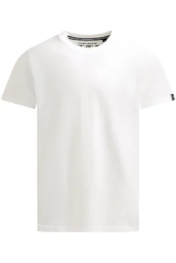 T-Shirt aus Slub-Pikee mit Back-Artwork ivory