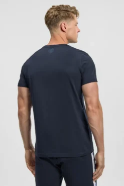 T-Shirt mit Logo Artwork blue navy