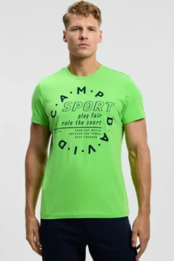T-Shirt mit Logo Artwork tech green