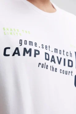 T-Shirt mit Logo Artwork white