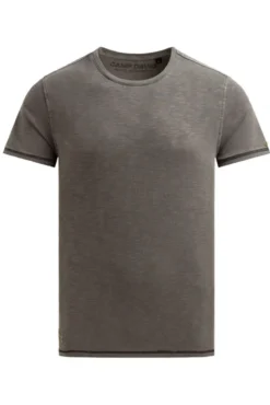 T-Shirt mit Tapes und Rücken-Print dark wood