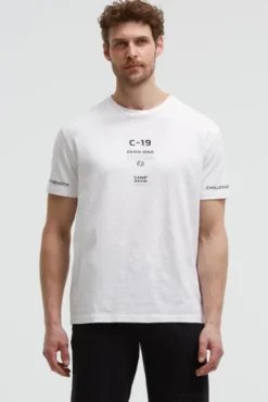 T-Shirt Relaxed Fit mit Artworks opticwhite