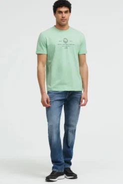 T-Shirt Relaxed Fit mit Backprint light mint