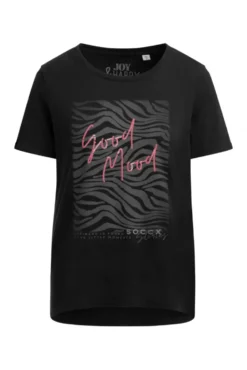 T-Shirt Rundhals mit Artwork black