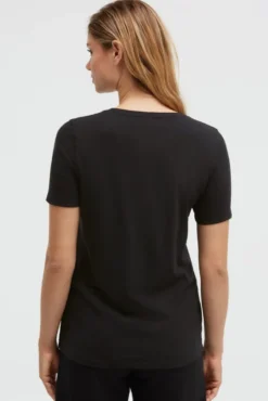 T-Shirt Rundhals mit Artwork black