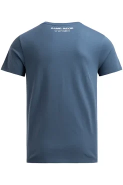 T-Shirt Rundhals mit Artwork harbour blue