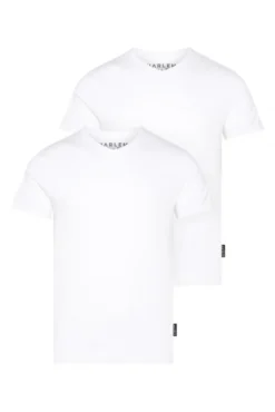 T-Shirt V-Neck, 2er-Pack opticwhite / opticwhite | XS