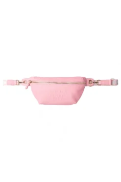 Umhängetasche mit Intarsia-Webriemen french rose