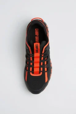 Urban Running Sneaker mit Logo Design neon orange | 44