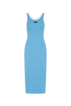 VI-KA Rib Dress electro blue