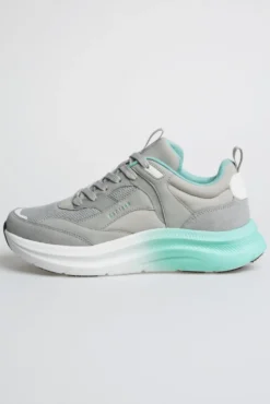 Wedge Sport Sneaker mit Dip-Dye-Sohle gray