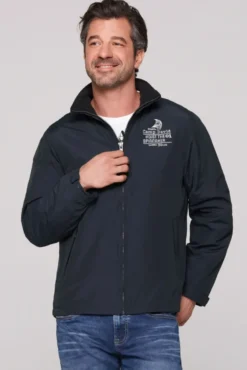 Windjacke mit kleinen Logo-Stickereien navy | XXXL