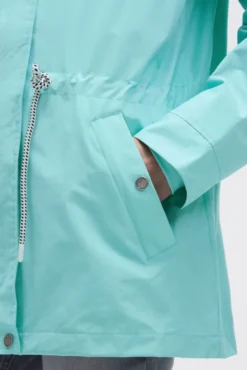 Wind- und Wetterjacke mit Kapuze new aqua | XS