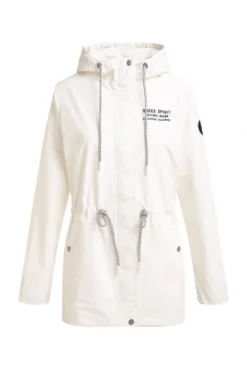 Wind- und Wetterjacke mit Kapuze ivory