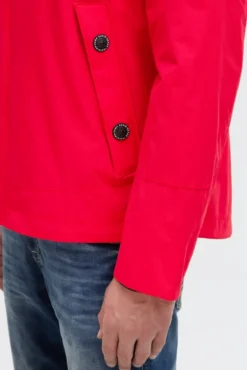 Wind- und Wetterjacke mit Kapuze summer red