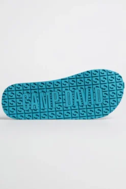 Zehensandale mit Surf Print aqua