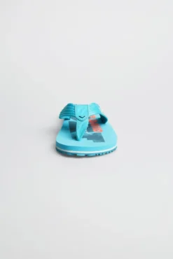 Zehensandale mit Surf Print aqua