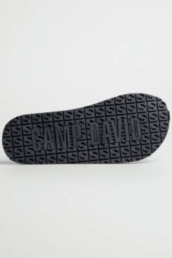 Zehensandale mit Surf Print blue navy