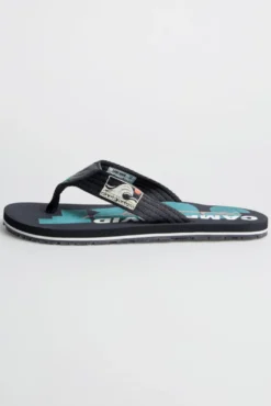 Zehensandale mit Surf Print blue navy
